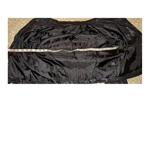 Rock & Republic Vegan Leather Cheetah Snakeskin Metallic Moto Jacket XL - Picture 5 of 9